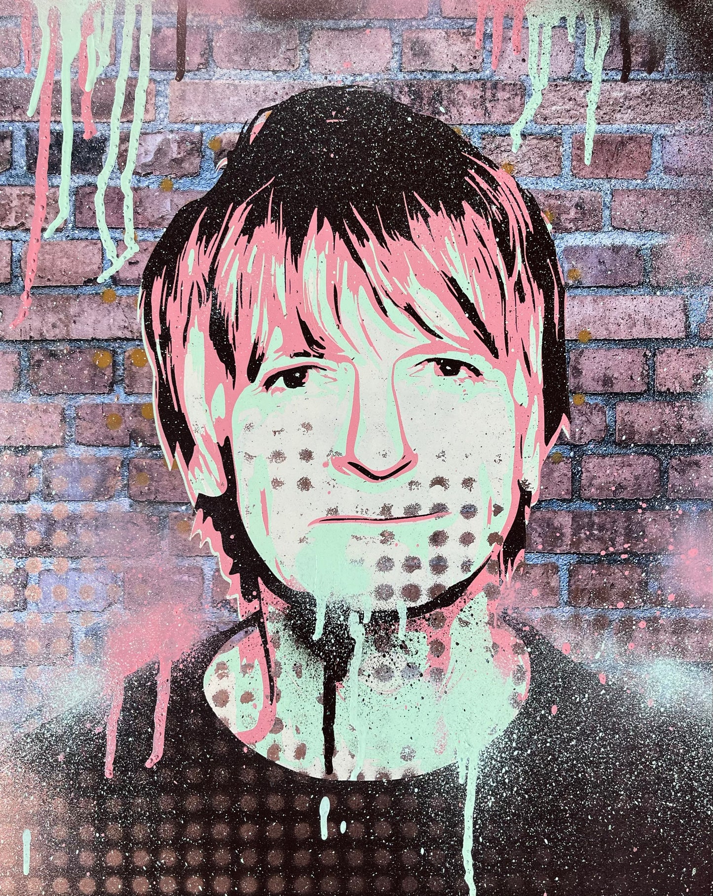 Neil Finn . Graffiti Portrait