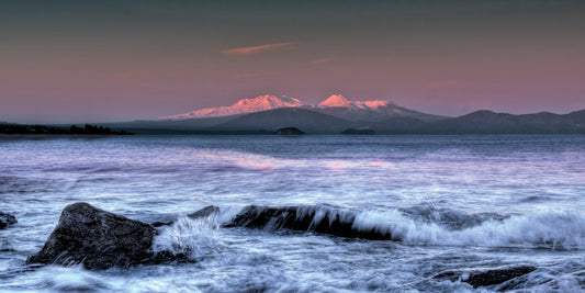 First Light . Lake Taupo, New Zealand