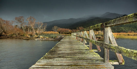 Tokaanu Wharf .  Lake Taupo, New Zealand